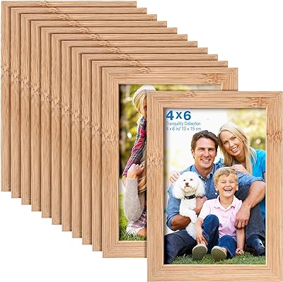 12 pièces 10x15cm cadre photo en bois avec tapis et cadres de table. Trouvez tout ce dont vous avez besoin à des prix imbattables chez DIAYTAR SENEGAL  - une boutique en ligne généraliste qui vous propose des produits discount pour la maison, l'électroménager, l'informatique et plus encore.