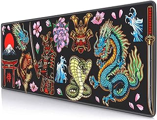 Grand tapis de souris de jeu à bords cousus motif samouraï japonais antidérapant avec clavier. Vous recherchez des produits discount à prix cassés ? DIAYTAR SENEGAL  est là pour vous ! Découvrez notre catalogue en ligne et trouvez tout ce dont vous avez besoin, de l'électroménager aux articles pour la maison, en passant par l'informatique, la mode et les meilleurs gadgets du moment. Faites des économies sans compromettre votre style !