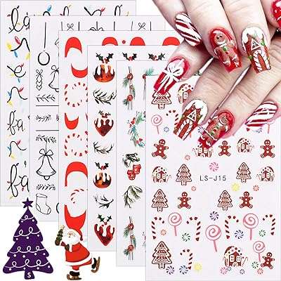 6 feuilles de noël autocollants pour nail art 3d auto adhésifs pour l'hiver. Découvrez DIAYTAR SENEGAL, où vous trouverez une sélection incomparable de produits discount. De la cuisine à la mode en passant par les gadgets high-tech, notre boutique en ligne vous offre la possibilité d'économiser tout en profitant de produits de qualité pour tous les aspects de votre vie.