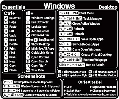 Autocollant de raccourci windows clavier de référence pour ordinateur windows  autocollants portable tout ou bureau - DIAYTAR SÉNÉGAL