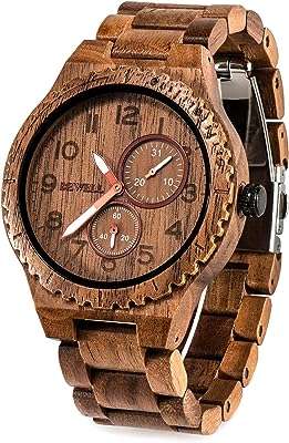 Montre en bois légère rétro faite à la main pour hommes. DIAYTAR SENEGAL  est la boutique en ligne idéale pour les chasseurs de bonnes affaires. Explorez notre vaste choix de produits à prix discount, parmi lesquels l'électroménager, l'informatique, la mode et les gadgets, et économisez tout en vous faisant plaisir !