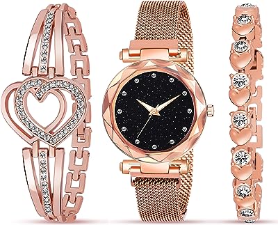 Montre magnétique analogique noire de marque stylodz avec bracelet cadeau pour femmes ou filles. Profitez de rabais incroyables sur DIAYTAR SENEGAL  et économisez sur tous vos achats! Que vous cherchiez des équipements high-tech, des produits de beauté, des articles pour animaux de compagnie ou même des meubles pour la maison, notre boutique en ligne généraliste vous propose les meilleurs prix du marché.