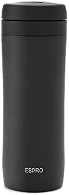 Presse à café de voyage espro en acier inoxydable avec double
