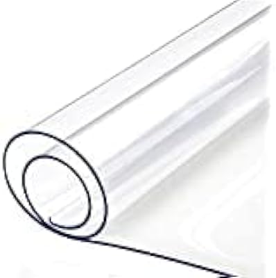 Protecteur de table en pvc transparent ani 1,5 mm d'épaisseur (16x24 pouces)