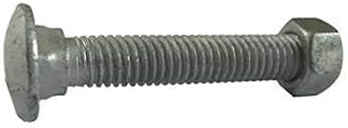 1/2\"-13 x 8\" boulon de carrosserie galvanisé à chaud avec écrous, quantité 25