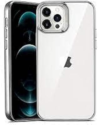 Coque transparente pour iphone 12 pro/12 pro max avec protecteur d'écran en verre