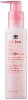 Gel nettoyant léger duo acide 2 % wishtrend 150 ml