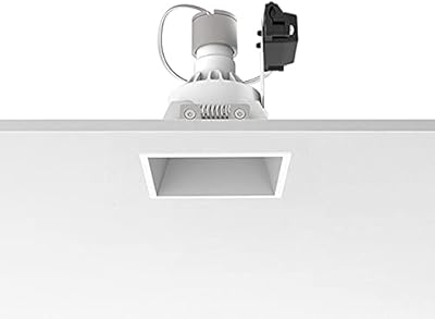 Plafonnier led flos easycap 80 carré fixe gu10 50w blanc