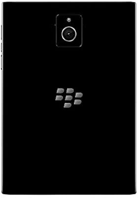Vcaregadgets cuir noir brillant compatible avec blackberry passport (arrière)