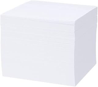 Cube de notes blanc vide 9x9x7x7 cm, blocs-notes en papier antiadhésif pour le bureau, la maison, la prise de notes, les rappels, les fournitures d'écriture. Redéfinissez vos attentes shopping avec Diaytar