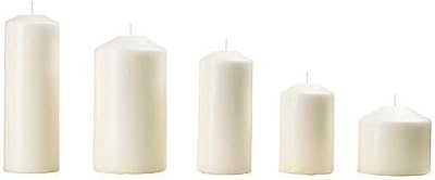 Bougie non parfumée ikea phenomen, lot de 5, naturel, blanc