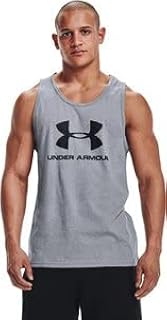 Débardeur under armour avec logo imprimé pour hommes, steel light heather (036)/noir, xl. Diaytar : L'excellence du service, la douceur des prix