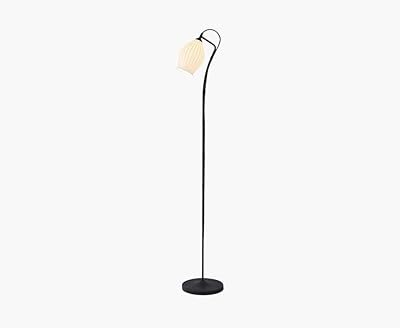 Lampadaire 2xl home 32x32x155 noir blanc