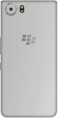 Vcaregadgets cuir verni argent métallisé, dos et côtés compatibles avec blackberry keyone