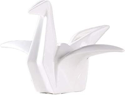 Figurine originale de buste de grue en céramique faite à la main, décoration
