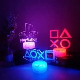 Veilleuse 3d chic choices avec base craquelée, lampe d'éclairage pour salle de jeux