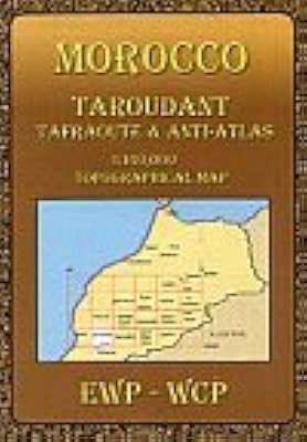 Cartes des montagnes de l'atlas maroc : taroudant : carte topographique de l'anti-atlas