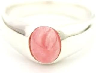 Bague simple en argent sterling 925 avec pierres précieuses pour femme de cosomoso