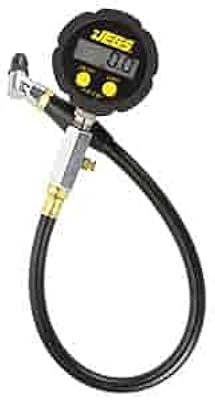 Jauge de pneu numérique jegs 65035 pro, tuyau 18\" avec mandrin pneumatique pivotant