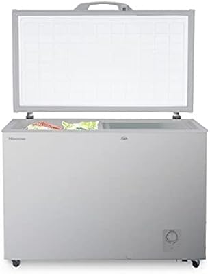 Congélateur coffre hisense 330 litres simple porte argent modèle fc33dd4st - garantie un an
