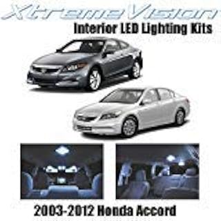 Xtremevision honda accord 2003-2012 (12 pièces) kit led intérieur blanc froid haut