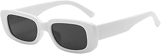 Lunettes de soleil rétro blanches des années 90 pour femme etoile, coupe ajustée
