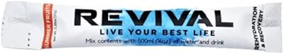 Poudre d'électrolytes à réhydratation rapide revival - supplément de vitamine c, b1, b3
