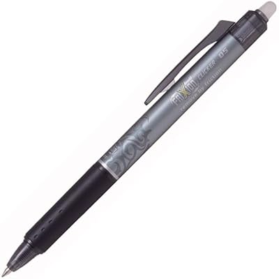 Stylo à bille pilot frixion clicker, pointe 0,5 mm, noir