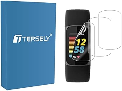 Ercelli (3 pack) protecteur d'écran pu pour fitbit charge 5