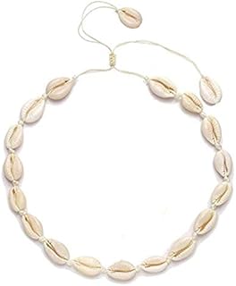 Yellow chemises collier élégant pour femme avec motif coquillage et base en métal