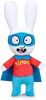Lapin en peluche simon clasico, qualité super douce (37 cm, super-héros)
