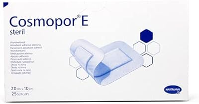 Tampons adhésifs stériles hartmann cosmopore i, taille 20 x 10 cm, 25 pièces