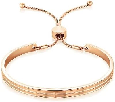 Bracelet créole à fermoir dalston de buckley london pour femme - or rose