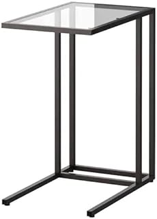 Support pour ordinateur portable ikea fitzgo, 35 x 65 cm (marron noir/verre)