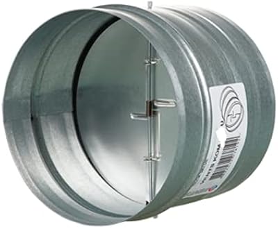 Vents-us kom 315 12-3/8\" registre anti-retour pour conduits d'air avec obturateur à ressort