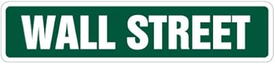 Panneau de rue mural nysi stock broker trader bonds | utilisation intérieure