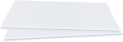 Feuilles de plastique ondulé carton d'affichage blanc de 4 mm papier