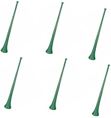Trompette pliante de style sud-africain vuvuzela, 29 pouces, verte (paquet de 6)