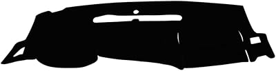 Kedakeji housse de tableau de bord noire compatible avec chevrolet silverado gmc sierra