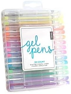 Stylos à encre gel métallisée u brands couleurs assorties 30 pièces