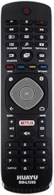 Télécommande universelle huayu rm-l1285 compatible avec les téléviseurs lcd/led/plasma philips + bouton netflix