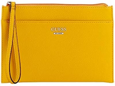 Guess culligan logo top zip closure medium dragonne/sac à main, faux - cuir