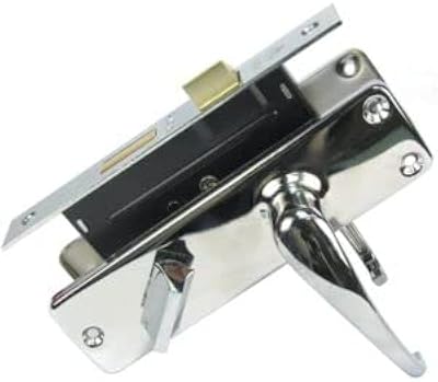 Jeu de poignées de porte en acier inoxydable avec serrure, poignées de porte