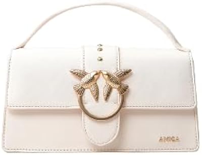 Petit sac bandoulière en cuir pour femme gisela couleur blanche avec décoration