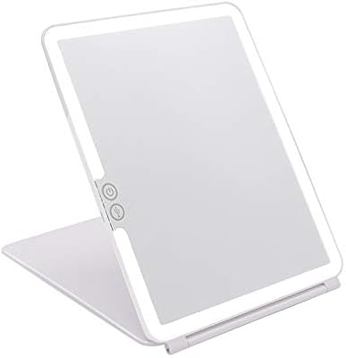 Miroir de maquillage éclairé pliable de voyage dewezen avec 72 led et 3