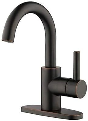 Robinet de baignoire duncan watersense à poignée unique, jacuzzi en bronze huilé