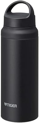 Bouteille isotherme en acier inoxydable avec poignée tiger, 20 oz, noir