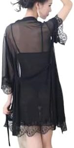 Ensemble 3 pièces de lingerie sexy pour femme, nuisette bordée de dentelle, vêtements de nuit avec string. 3010. Faites-vous plaisir sans culpabiliser avec Diaytar