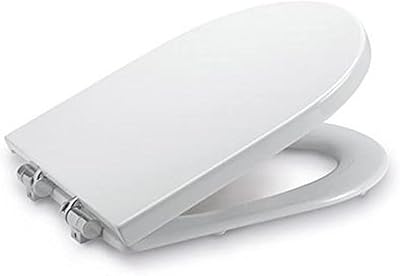 Siège de toilette de remplacement pour salle de bain roca blanc avec charnières