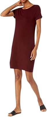 Robe en jersey coupe régulière pour femme daily ritual avec dos ballet, rouge